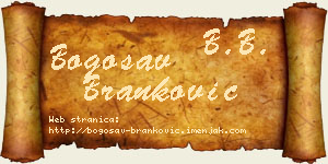 Bogosav Branković vizit kartica